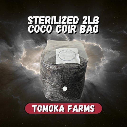 Coco Coir Mushroom Substrate | 2.5 lb Sterile Bag | Tomoka Farms